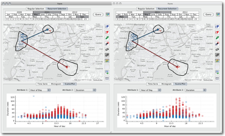 Visual Exploration of Big Spatio-Temporal Urban Data: A Study of New York City Cab Trips